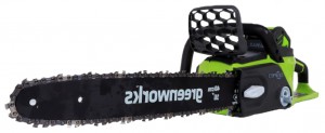 Buy electric chain saw Greenworks GD40CS40 0 online, Photo and Characteristics
