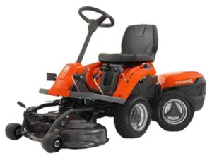 Kúpiť záhradný traktor (jazdec) Husqvarna R 112 MY14 (аккумуляторный) on-line, fotografie a charakteristika