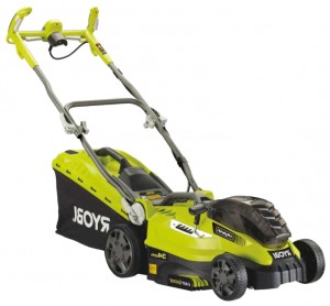 Buy lawn mower RYOBI RLM 18C34H25 online, Photo and Characteristics