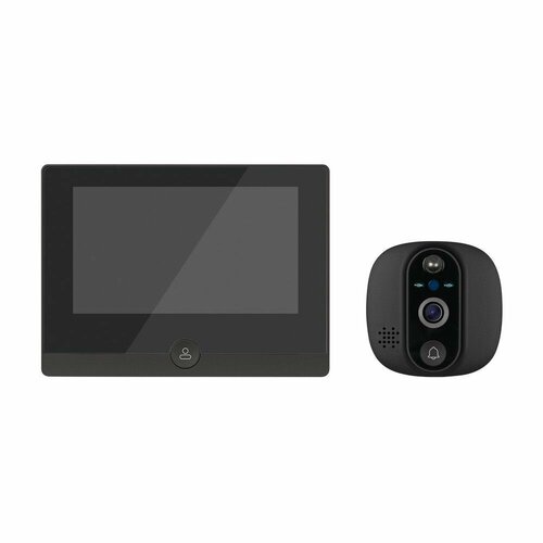 FOCUS 4 WIFI KIT LITE Novihome v.4374 - Full HD видеоглазок c переадресацией вызова на смартфон и PIR датчиком движения; Слот microSD до 128 Гб; microUSB Type C; АКБ 5000 мАч фото