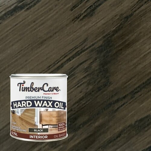 Защитное масло с твердым воском TimberCare Hard Wax Oil 750 мл Черный 350064 фото