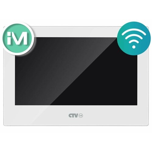 CTV-iM Cloud 7(iM740, Белый) Видеодомофон с Wi-Fi для квартиры, поддержка Full HD, TFT дисплей 7