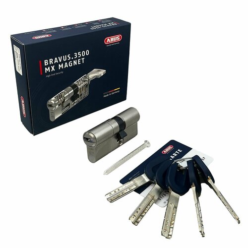 Механизм цилиндровый ABUS BRAVUS 3500 MAGNET 140(65x75) ключ/ключ MX PROCAP PRO NI (5 key) фото