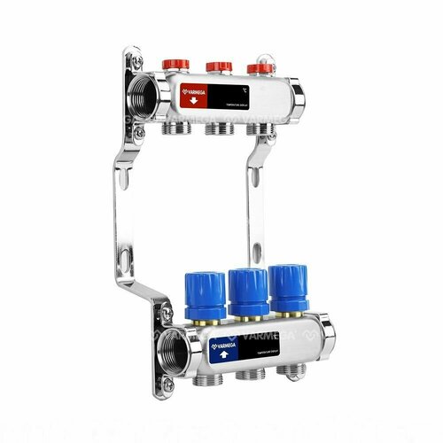 Коллекторная группа для отопления на 3 контура, ВР 1