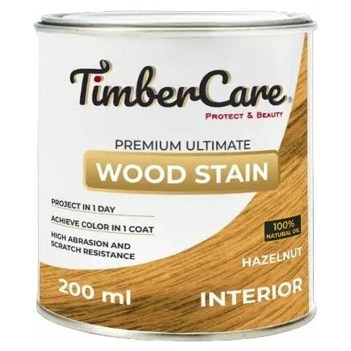 Тонирующее масло высокой прочности для дерева Timbercare Wood Stain 200 мл лесной орех фото