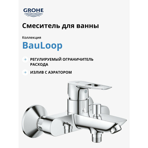 Grohe Смеситель для ванны Grohe BauLoop 23602001 фото