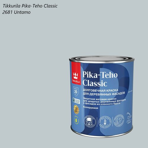 Краска матовая для деревянных фасадов Tikkurila Pika-Teho Classic (0,9л) 2681 Untamo фото