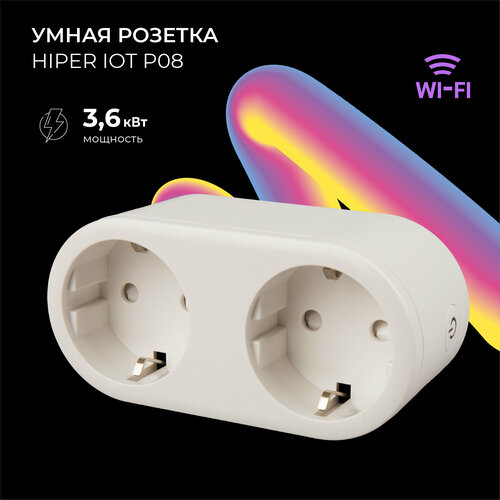 Умная розетка HIPER IoT P08 фото