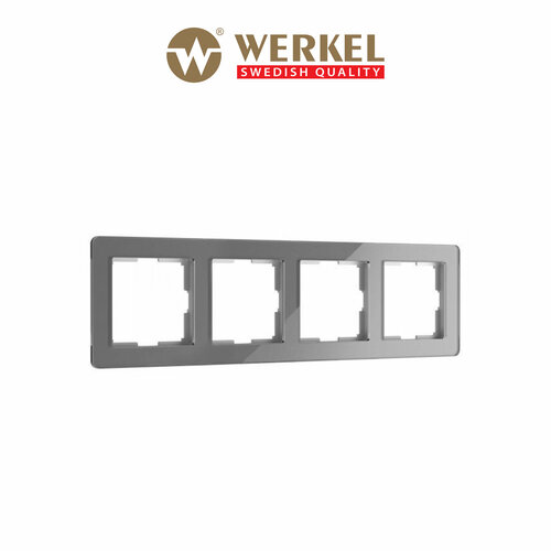 Рамка из акрила на 4 поста Acrylic Werkel W0042704 цвет графит фото