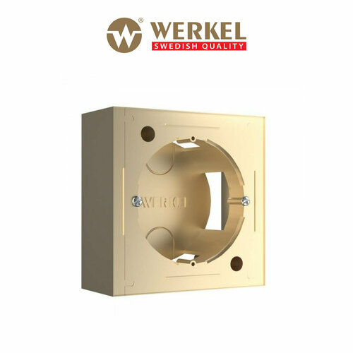 Коробка для накладного монтажа Werkel W8000011 шампань IP20 фото