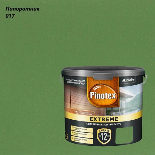 Защитно-декоративная лазурь для древесины Pinotex Extreme (2,5л) папоротник 017 фото