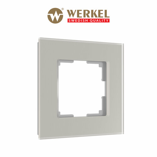 Рамка на 1 пост Werkel Senso W0013117 дымчатый, стекло soft-touch фото