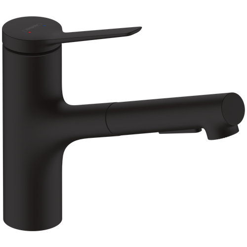 Смеситель для кухни HansGrohe Zesis 74800670 матовый черный фото