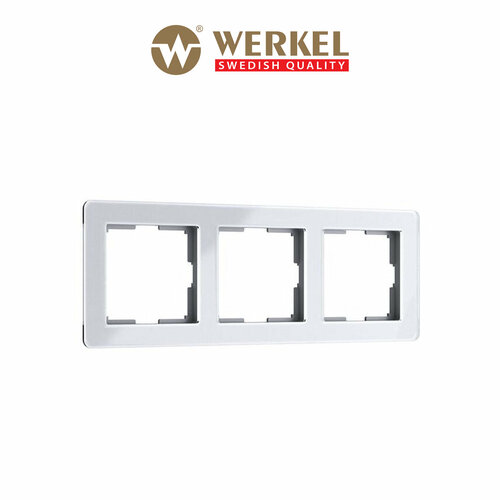 Рамка на 3 поста Acrylic Werkel W0032701 белый фото