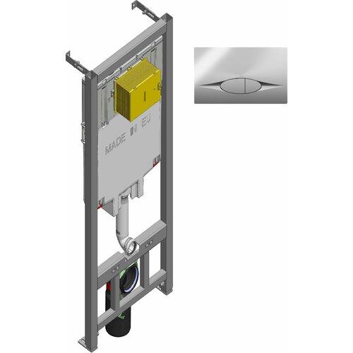 Система инсталляции для унитазов Jacob Delafon E21822-CP с кнопкой хром фото