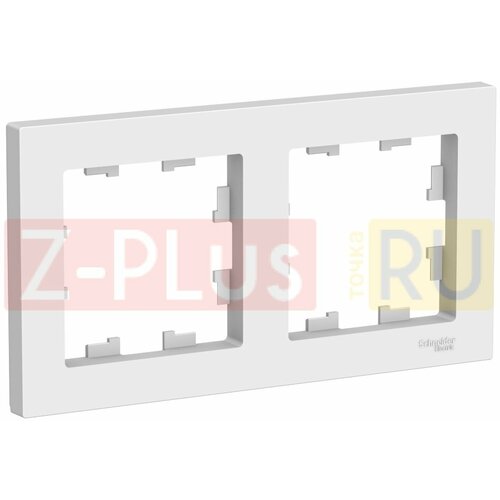 Рамка 2-АЯ (двойная), белый, серия ATLAS DESIGN, SCHNEIDER ELECTRIC ATN000102 фото