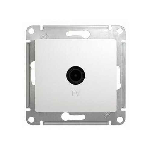 Розетка TV GLOSSA, одиночная, белый. GSL000191 Schneider Electric фото