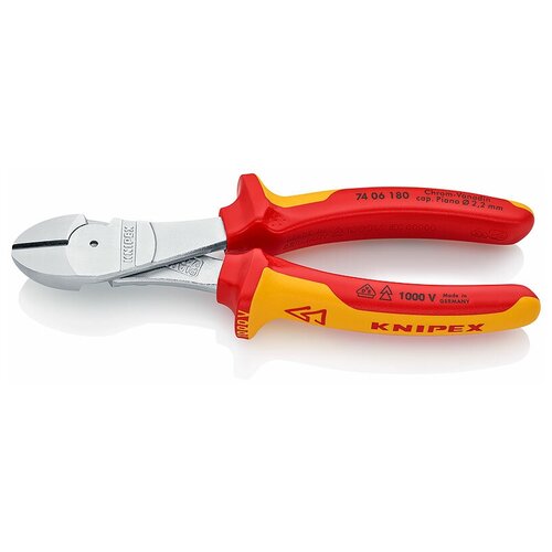 Бокорезы Knipex 74 06 180 180 мм красный/желтый 180 мм фото