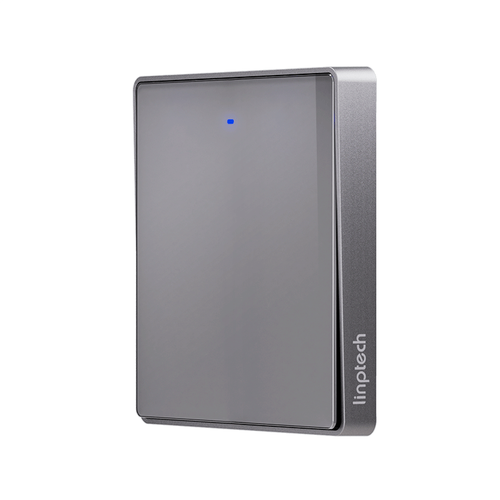 Умный беспроводной выключатель одноклавишный Xiaomi Linptech Glass Panel Smart Wireless Switch E1 Single Grey (KE1GBB MI) фото