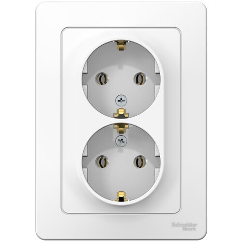 Розетка Systeme Electric BLNRS001021 Blanca, 16 А, с заземлением фото