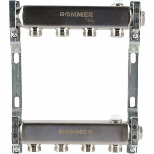 ROMMER Rms-4401-000004 коллектор из нержавеющей стали для радиаторной разводки 4 вых RG0091LAN19JHC фото