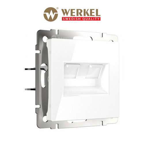 Розетка для интернета Werkel WL01-RJ45+RJ45 фото