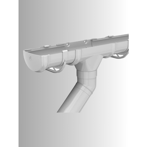 Комплект водосточной системы оптима для ската 6 метров белый фото