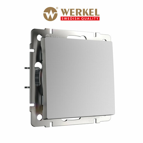 Кнопка звонка Werkel W1114506 серебряный IP20 фото