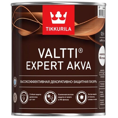 Tikkurila пропитка Valtti Expert Akva, 0.9 кг, 0.9 л, тик фото