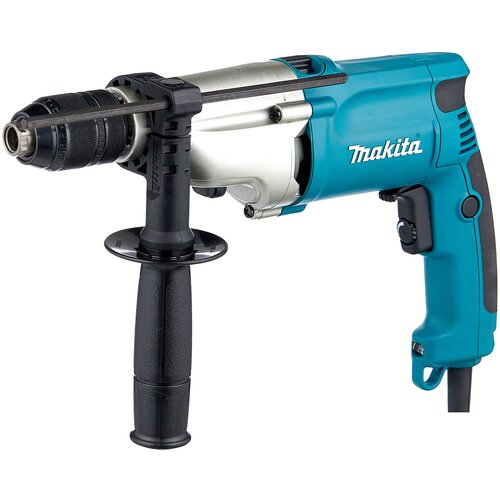 Ударная дрель Makita HP2051F, 720 Вт, без аккумулятора синий кейс фото