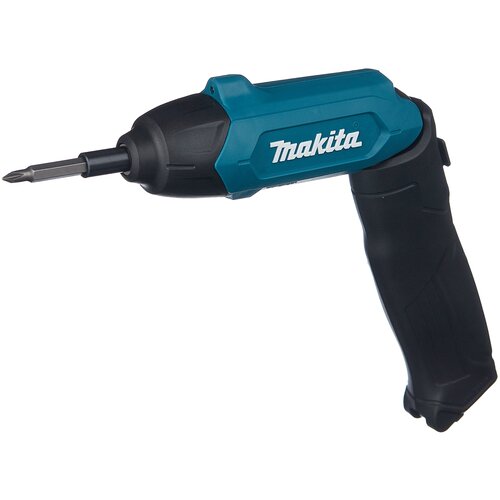 Аккумуляторная отвертка Makita DF001DW бирюзовый кейс фото