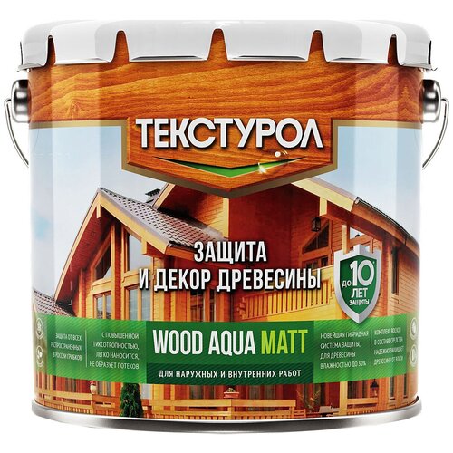 ТЕКСТУРОЛ Wood Aqua Matt, 3 кг, 2.5 л, тик фото