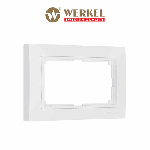 Рамка для двойной розетки Werkel Snabb basic W0082001 белый фото