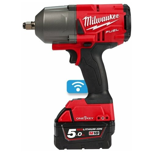 Аккумуляторный ударный гайковерт Milwaukee M18 ONEFHIWF34-502X, 5 А·ч фото