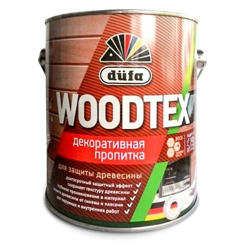 Dufa пропитка WOODTEX, 0.85 кг, 0.9 л, белый фото