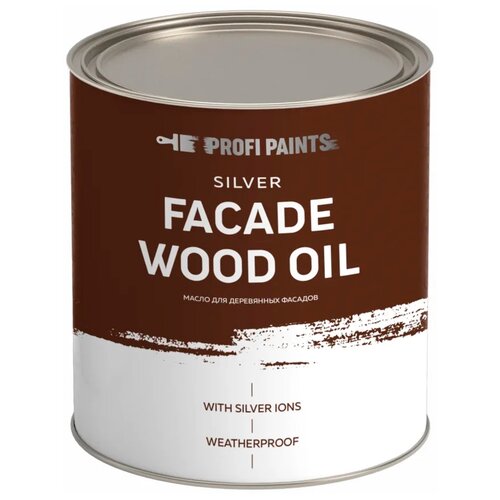 Масло PROFIPAINTS Масло для деревянных фасадов Silver Fasade Wood Oil, каштан, 0.9 л фото