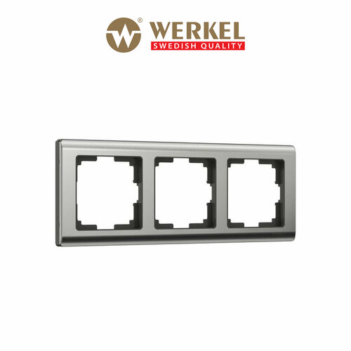 Рамка 3п  Werkel WL02-Frame Metallic фото