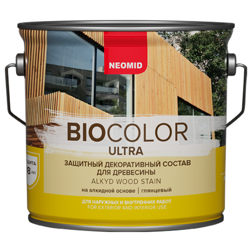 Neomid Bio Color Ultra Декоративный деревозащитный состав (сосна, 9 л) фото