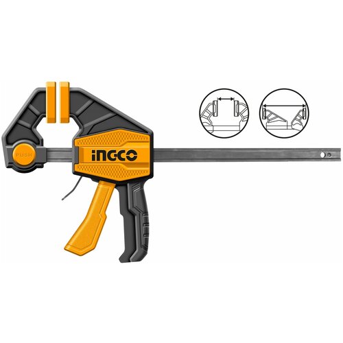 Быстрозажимная струбцина INGCO 63х300 мм HQBC01602 фото