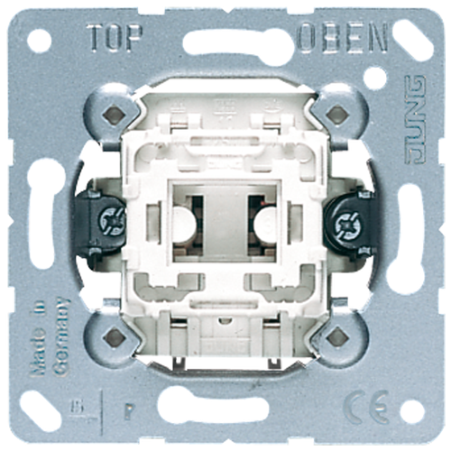 Выключатель одноклавишный кнопочный Jung 10A 250V 531U фото