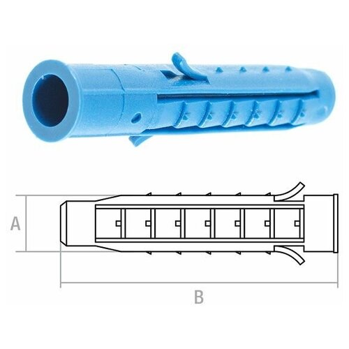 Дюбель распорный 12х70 мм четырехсегментный (200 шт в пакете) STARFIX (SM-48355-200) фото