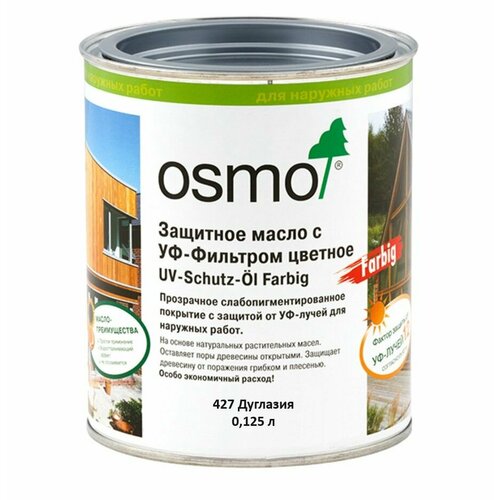 Защитное масло с УФ-фильтром цветное 427 Дуглазия OSMO 125мл фото