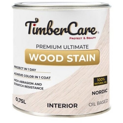 Масло тонирующее TimberCare Wood Stain (цвет: Скандинавский/ Nordic), банка 0,75л фото