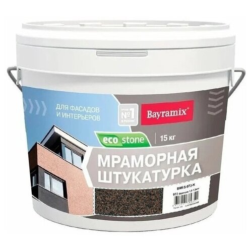 Декоративное покрытие Bayramix Мраморная штукатурка EcoStone 1-1.5 мм, 1.5 мм, 972, 15 кг фото