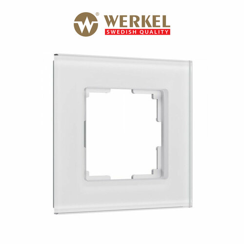 Рамка на 1 пост Werkel Senso W0013101 белый, стекло soft-touch фото