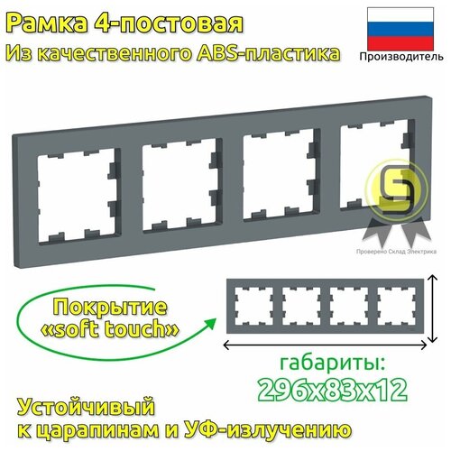 SE AtlasDesign Грифель Рамка 4-ая, универсальная (комплект 2шт) фото