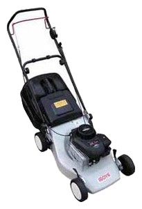 Buy self-propelled lawn mower RYOBI RBLM 40 SG/SP online, Photo and Characteristics
