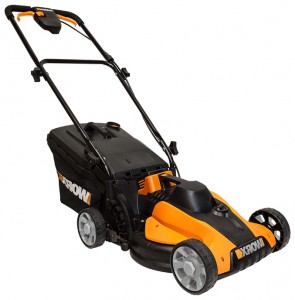 Buy lawn mower Worx WG776E online, Photo and Characteristics