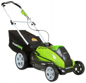 Købe græsslåmaskine Greenworks 25223 G-MAX 40V Li-Ion 19-Inch online, Foto og Egenskaber