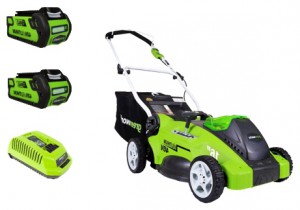 Satın almak çim biçme makinesi Greenworks 2500007vc G-MAX 40V G40LM40K2X çevrimiçi, fotoğraf ve özellikleri